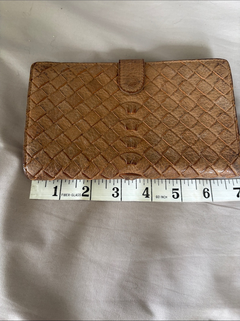 Limited Edition Pattern Bottega Veneta Intrecciato Tan Leather Long Wallet - Picture 13 of 14